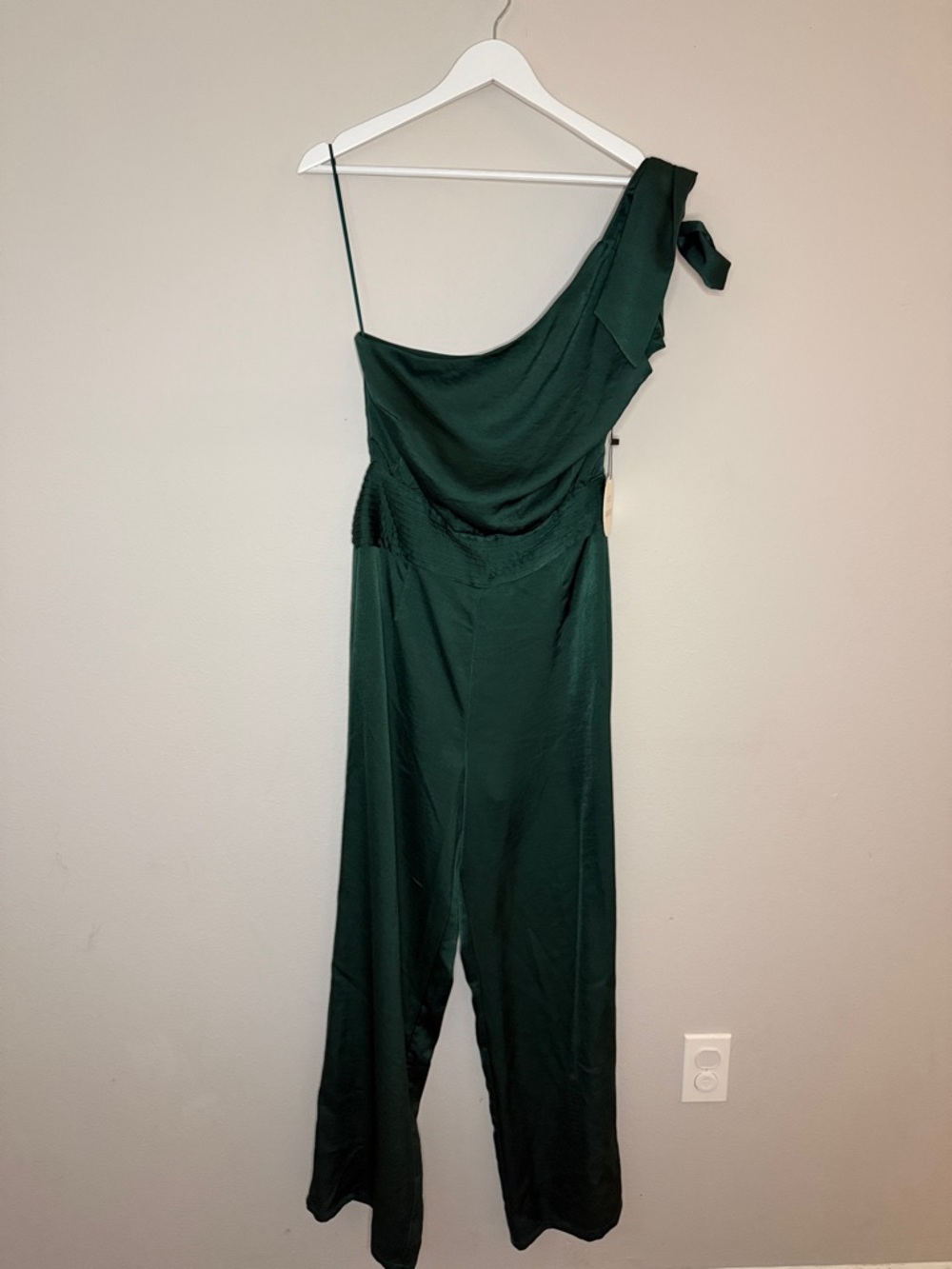 Lost + Wander Forest Green Jadeite Jumpsuit